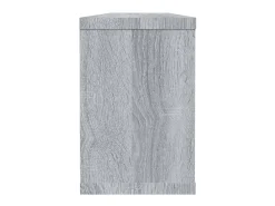 Estantes cúbicos de pared 6 uds madera gris Sonoma 60x15x23 cm ES19788
