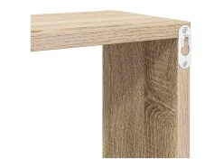 Estantes cubo de pared 2 unidades roble Sonoma 30x15x30 cm