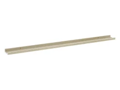Estantes de pared 2 piezas blanco y roble sonoma 115x9x3 cm