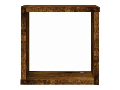Estantes de pared 4 piezas Marrón 26 x 15 x 26 cm Madera de ingeniería