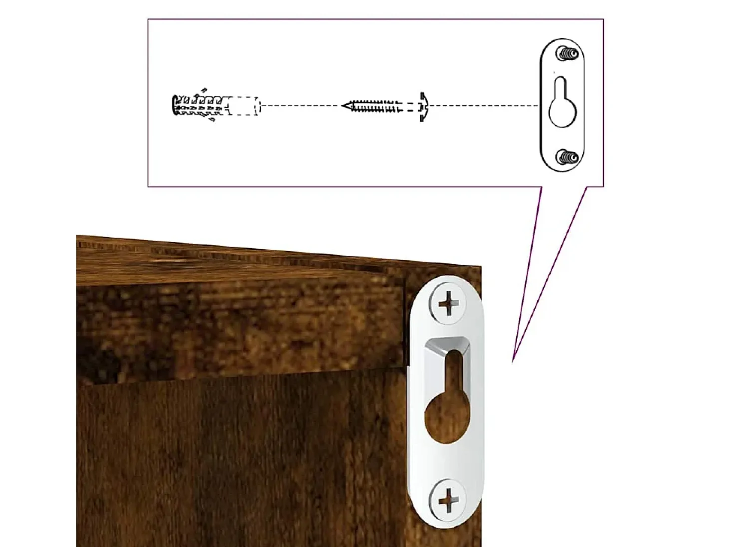 Estantes de pared 4 piezas Marrón 26 x 15 x 26 cm Madera de ingeniería