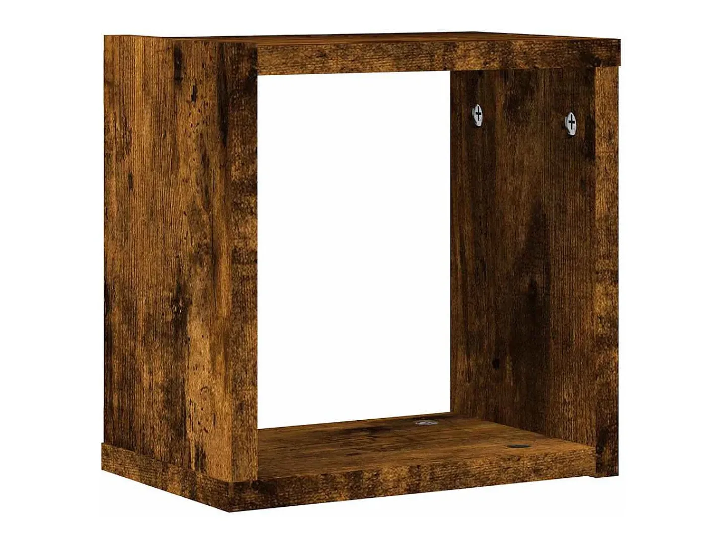 Estantes de pared 4 piezas Marrón 26 x 15 x 26 cm Madera de ingeniería