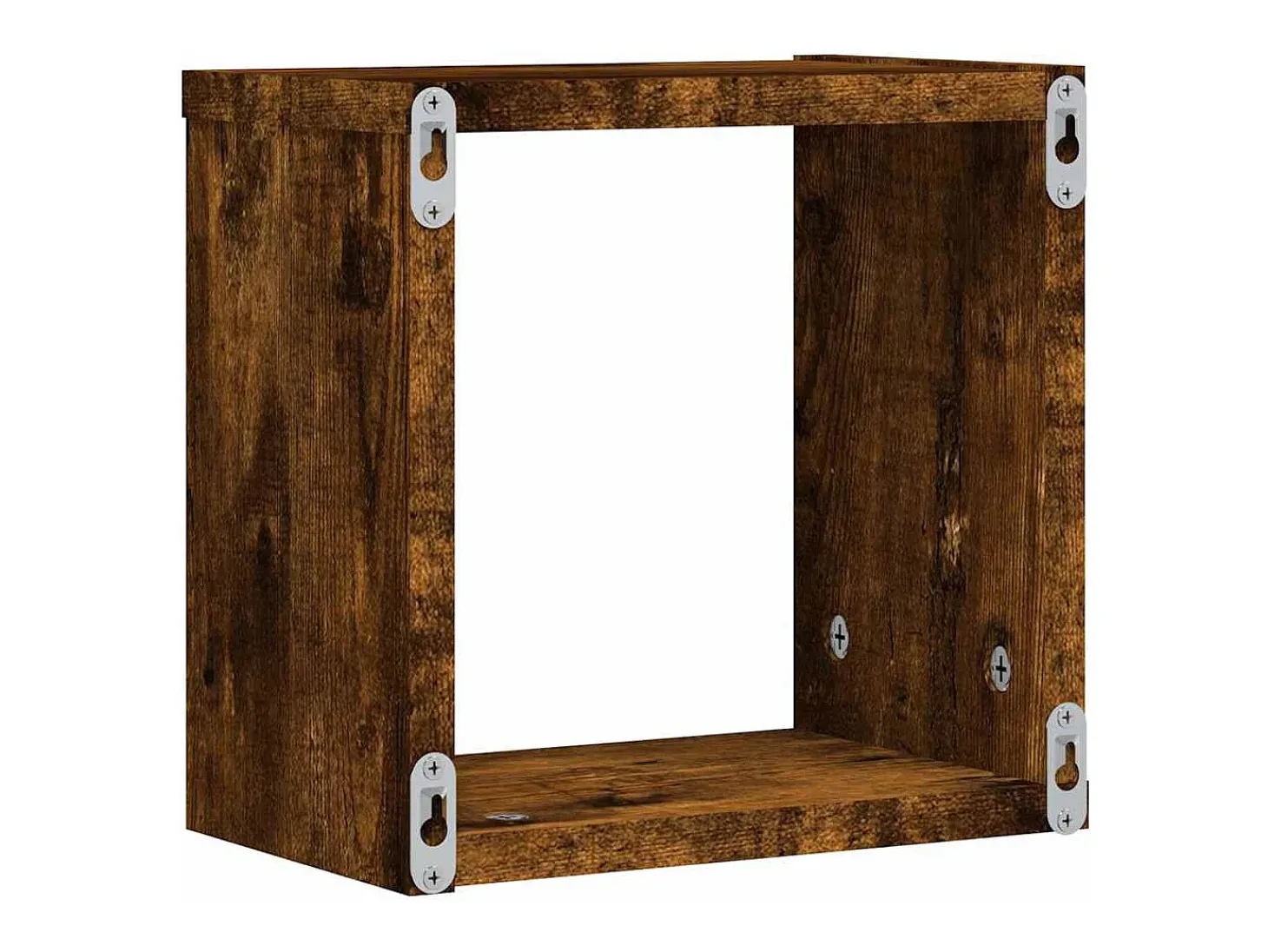 Estantes de pared 4 piezas Marrón 26 x 15 x 26 cm Madera de ingeniería