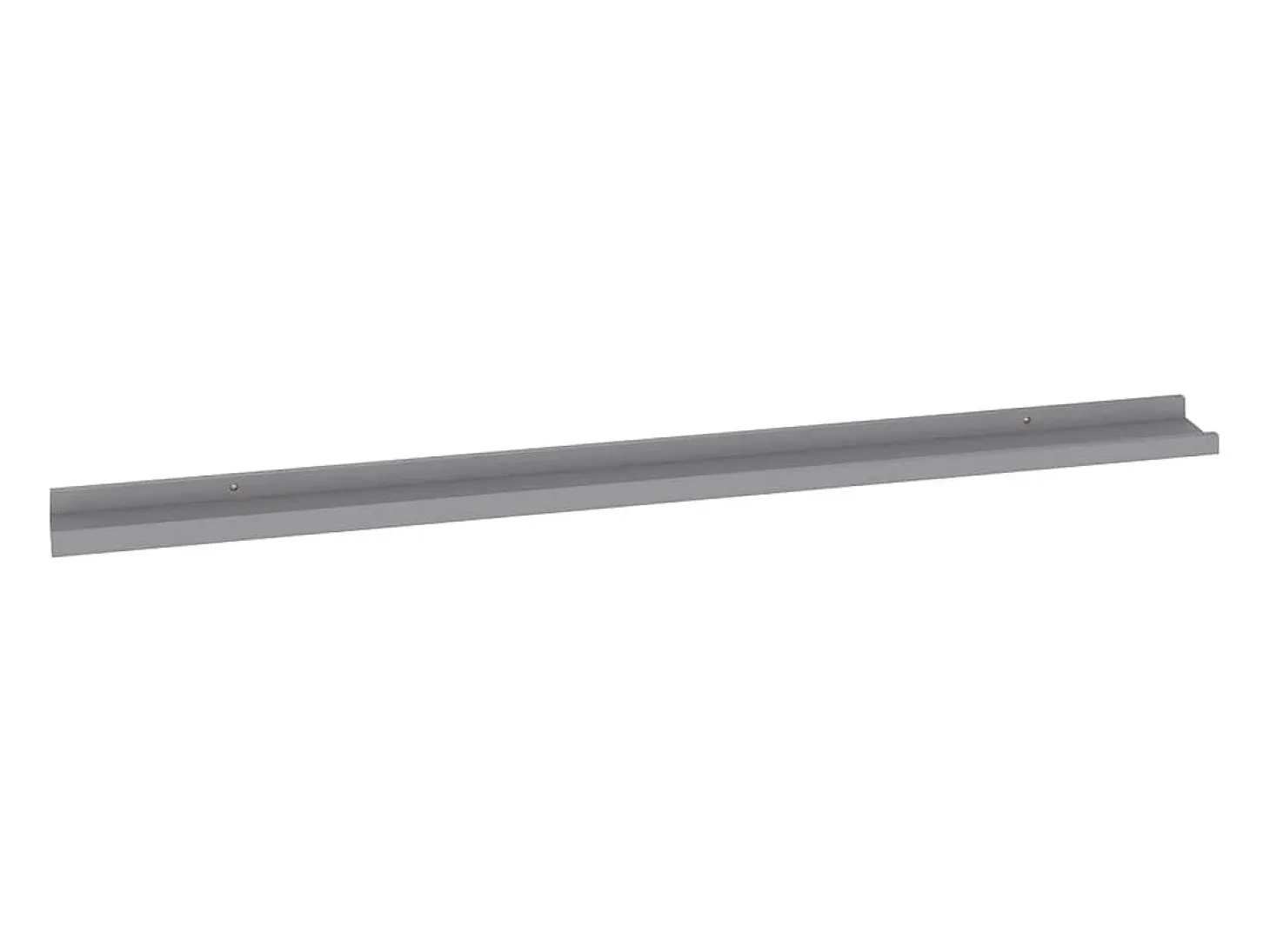 Estantes de pared 4 piezas Gris 115x9x3 cm