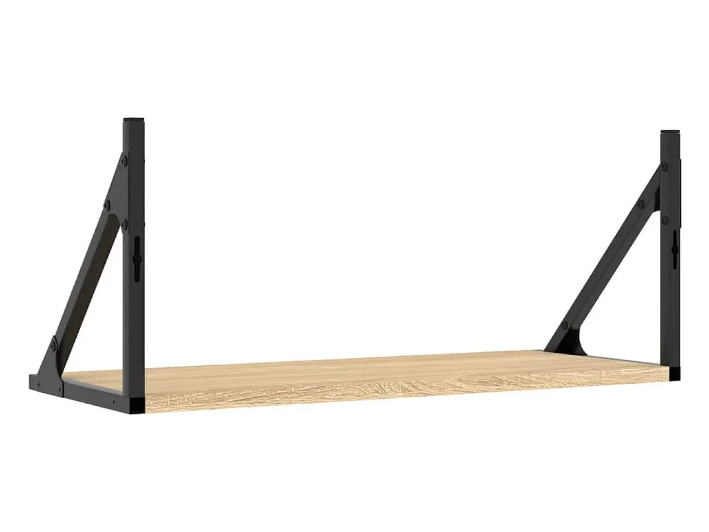 Estantes de pared 2 piezas roble sonoma 60x25x25,5 cm