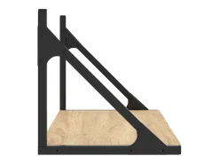 Estantes de pared 2 piezas roble sonoma 60x25x25,5 cm