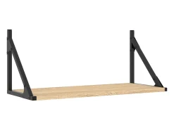 Estantes de pared 2 piezas roble sonoma 60x25x25,5 cm