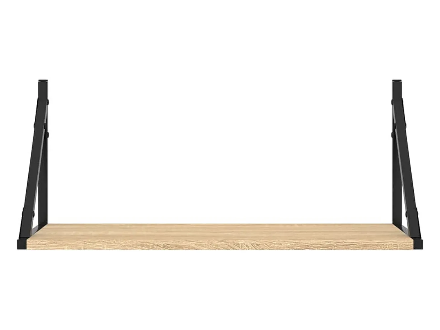 Estantes de pared 2 piezas roble sonoma 60x25x25,5 cm