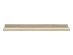 Estantes de pared 4 piezas blanco y roble sonoma 60x9x3 cm