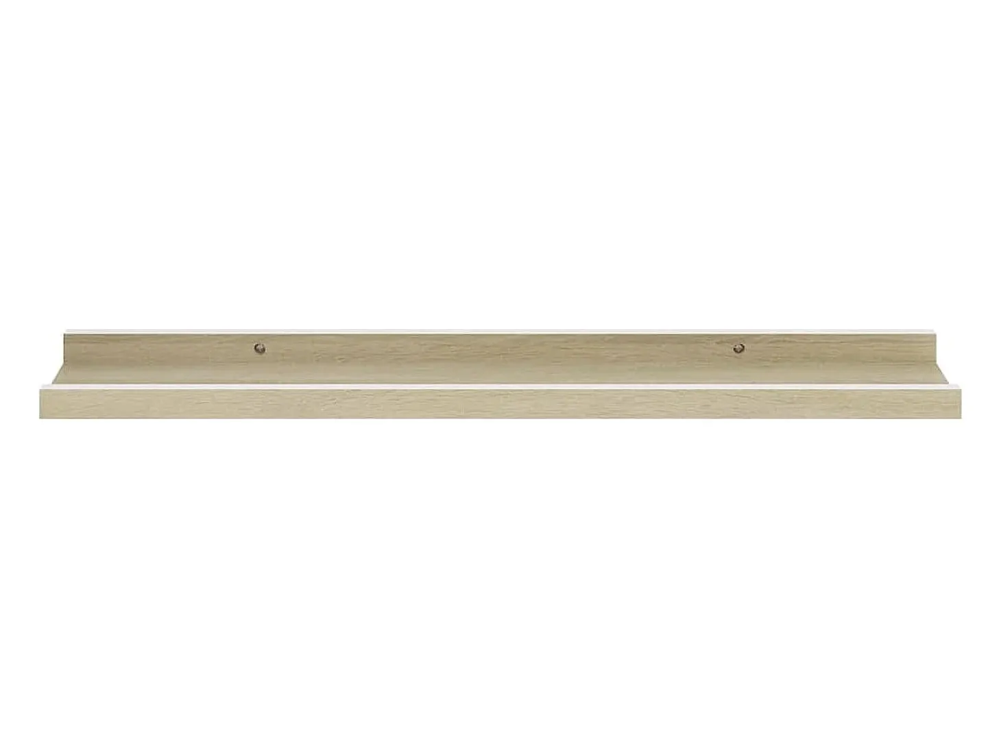 Estantes de pared 4 piezas blanco y roble sonoma 60x9x3 cm