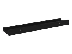 Estantes de pared 4 piezas Negro 40x9x3 cm