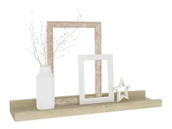 Estantes de pared 4 piezas roble sonoma 40x9x3 cm