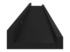 Estantes de pared 4 piezas Negro 100x9x3 cm