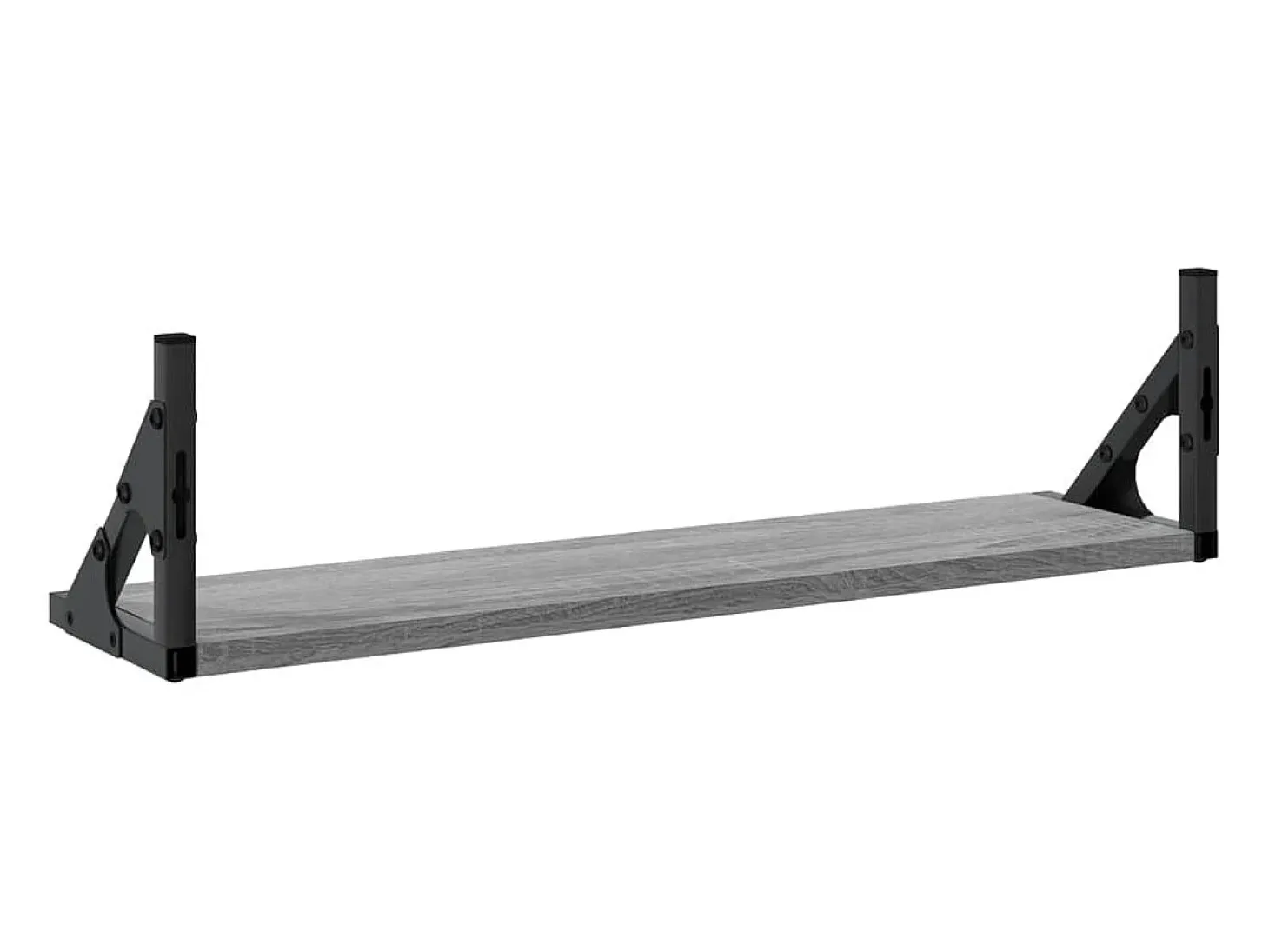 Estantes de pared 2 piezas gris sonoma 60x15x15,5 cm