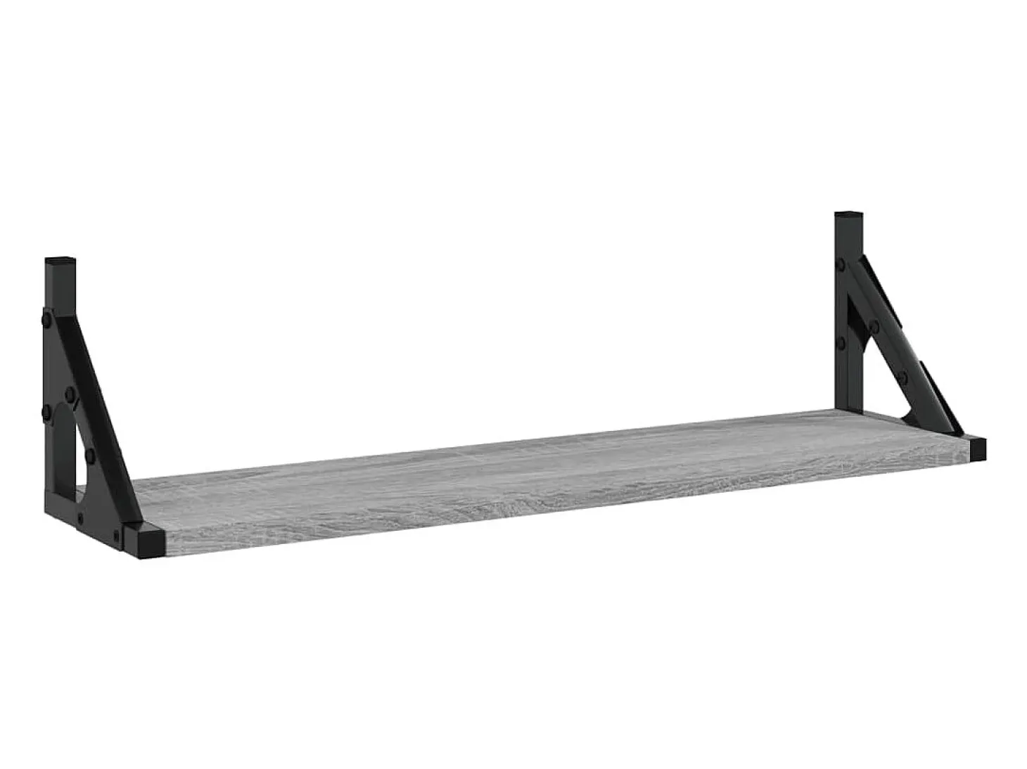Estantes de pared 2 piezas gris sonoma 60x15x15,5 cm
