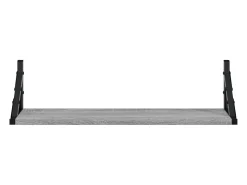 Estantes de pared 2 piezas gris sonoma 60x15x15,5 cm