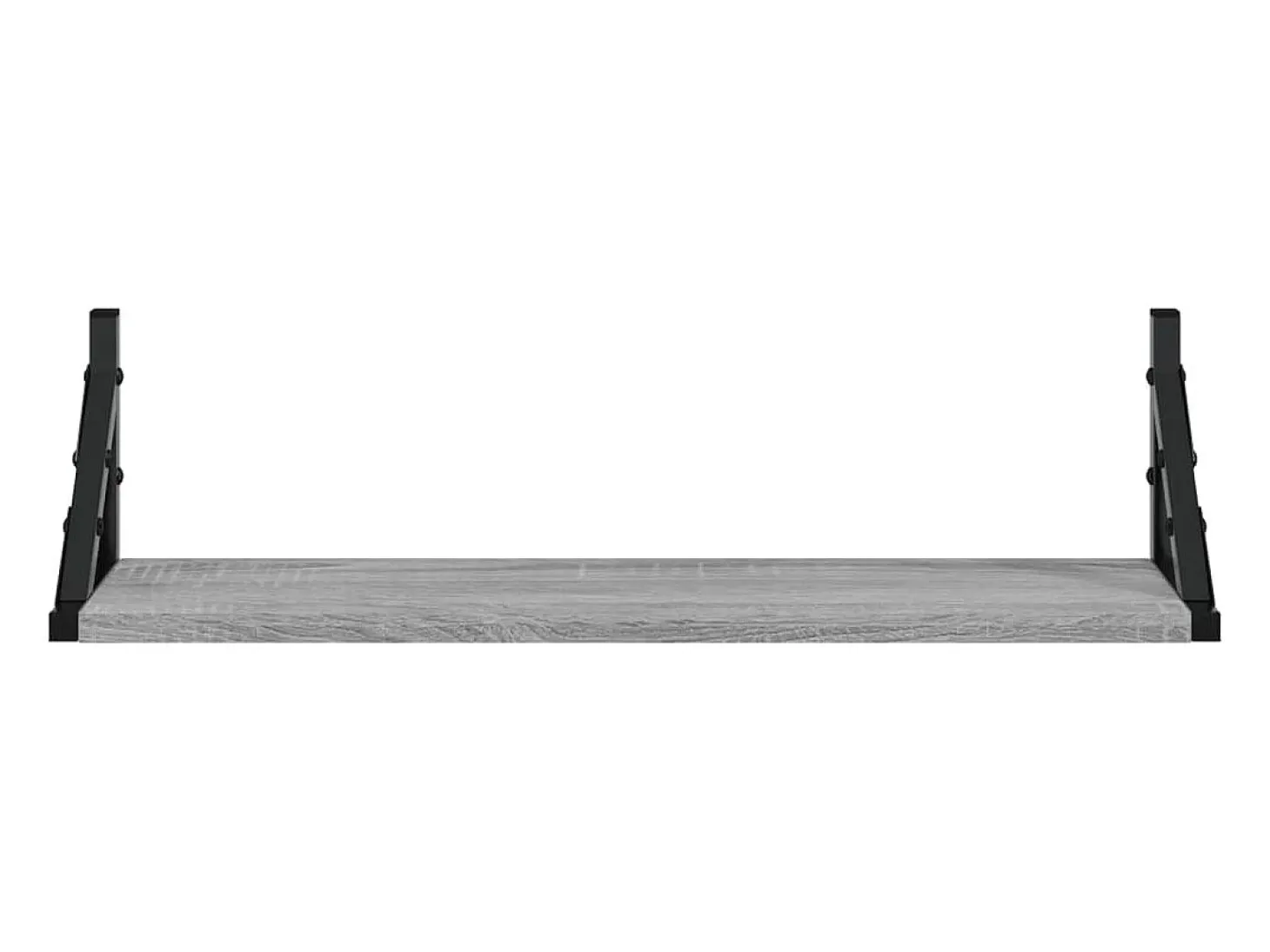Estantes de pared 2 piezas gris sonoma 60x15x15,5 cm
