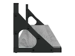Estantes de pared 2 piezas gris sonoma 60x15x15,5 cm
