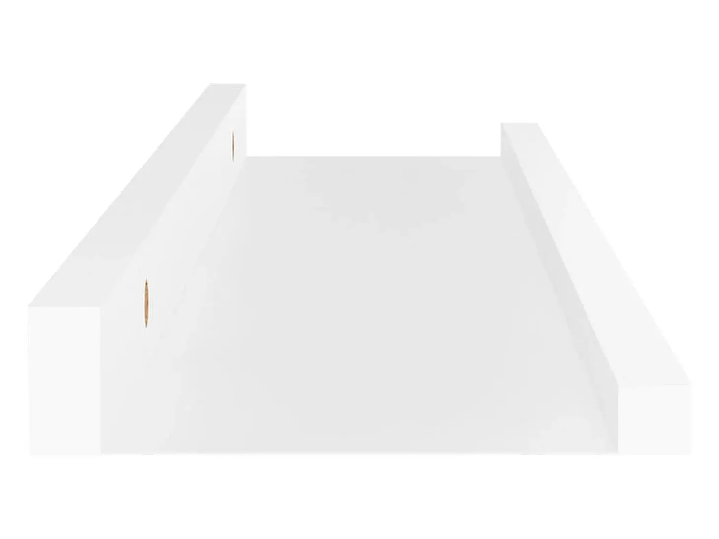 Estantes de pared 4 piezas Blanco 40x9x3 cm