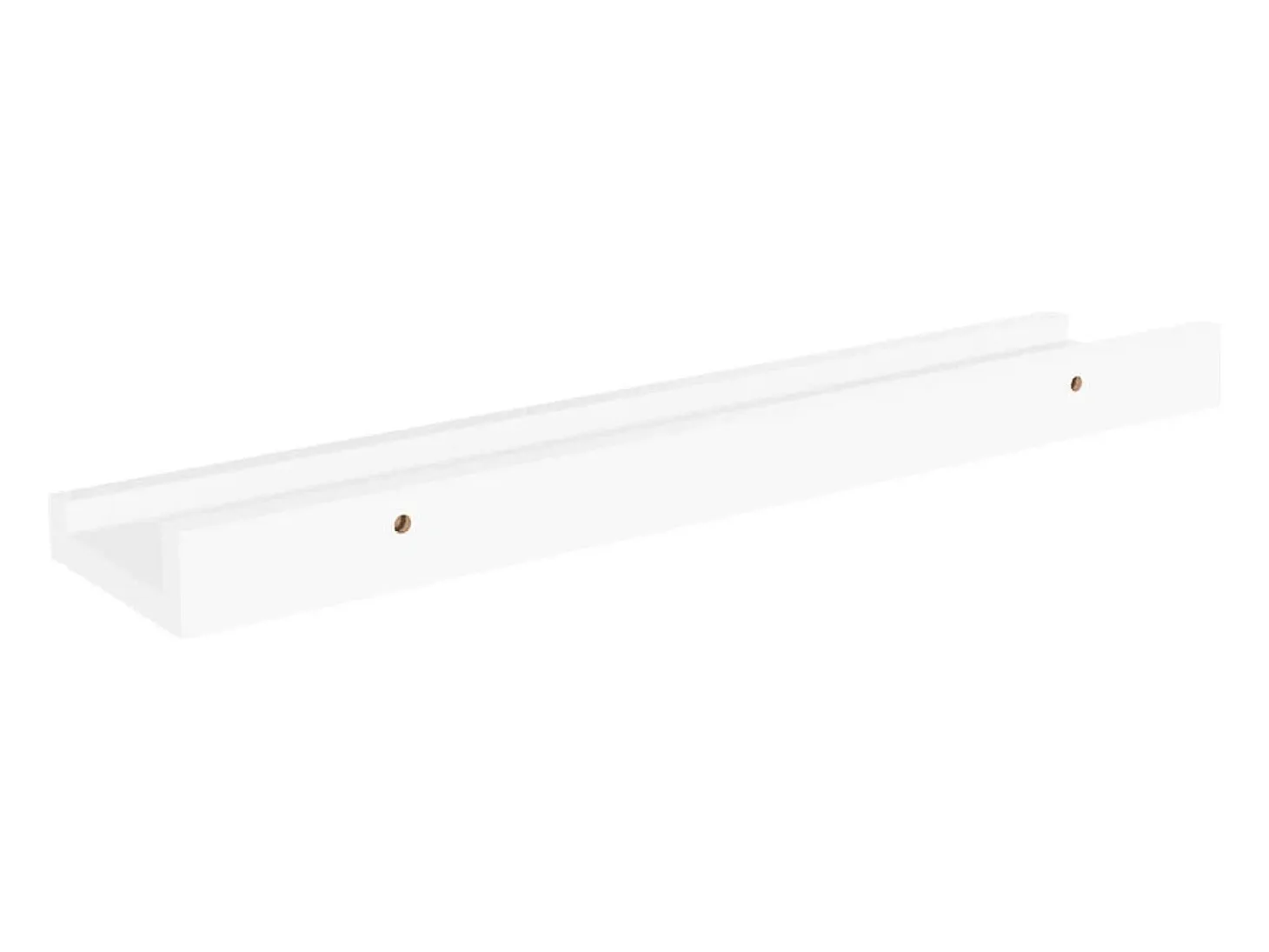Estantes de pared 4 piezas Blanco 40x9x3 cm