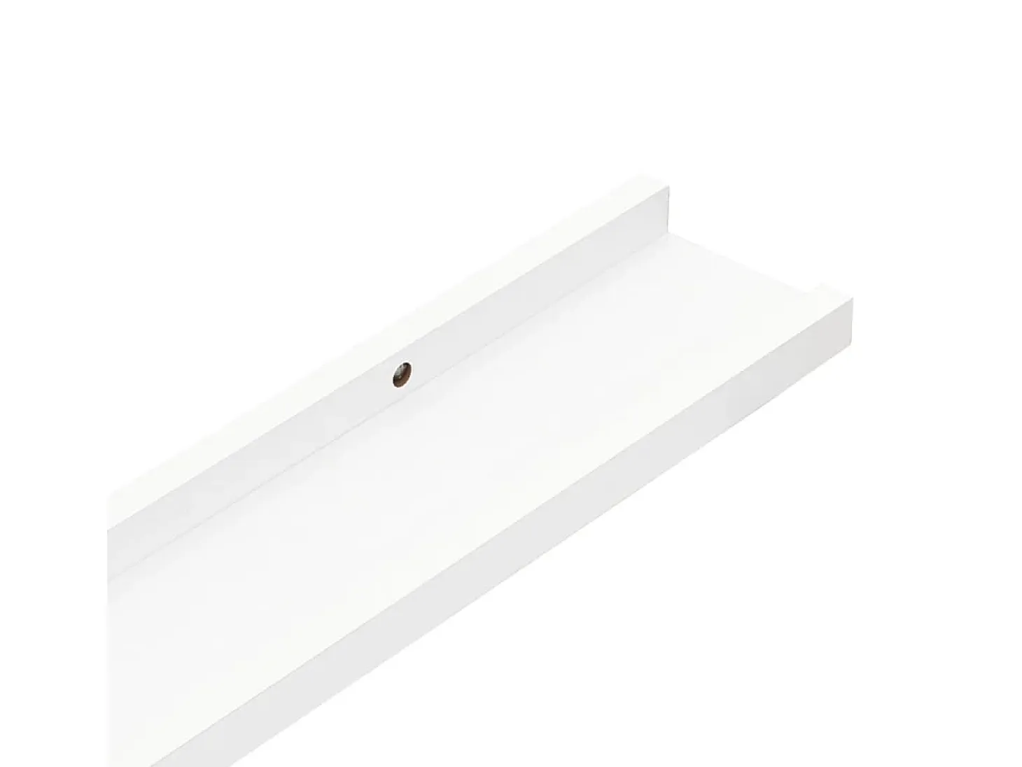 Estantes de pared 4 piezas Blanco 40x9x3 cm