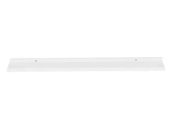 Estantes de pared 2 uds Blanco brillo 100x9x3 cm