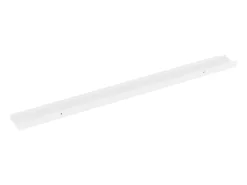 Estantes de pared 2 uds Blanco brillo 100x9x3 cm