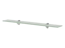 Estantes de pared 2 uds Cristal 70x20 cm 8 mm