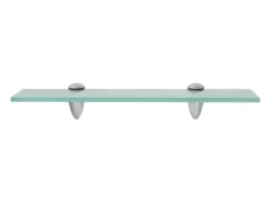 Estantes de pared 2 uds Cristal 40x10 cm 8 mm