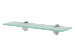 Estantes de pared 2 uds Cristal 40x10 cm 8 mm