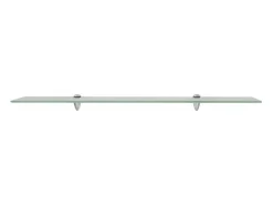 Estantes de pared 2 uds Cristal 90x10 cm 8 mm