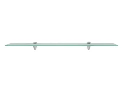 Estantes de pared 2 uds Cristal 80x20 cm 8 mm