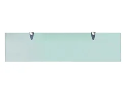 Estantes de pared 2 uds Cristal 80x20 cm 8 mm