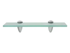 Estantes de pared 2 uds Cristal 30x20 cm 8 mm
