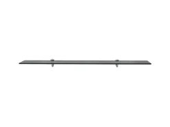 Estantes de pared 2 uds Cristal 100x20 cm 8 mm