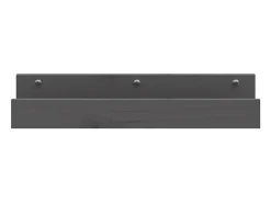 Estantes de pared 2 uds Gris 50x12x9 cm Madera maciza de pino