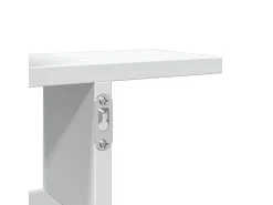 Estantes de pared 2 uds madera ingeniería blanco 50x15x50 cm
