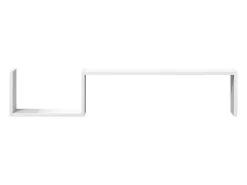 Estantes de pared 2 uds madera contrachapada blanco 100x15x20cm