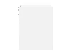 Estantes de pared 2 uds madera contrachapada blanco 100x15x20cm