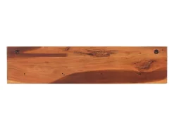 Estantes de pared 2 uds 112x20x26 cm madera maciza de acacia
