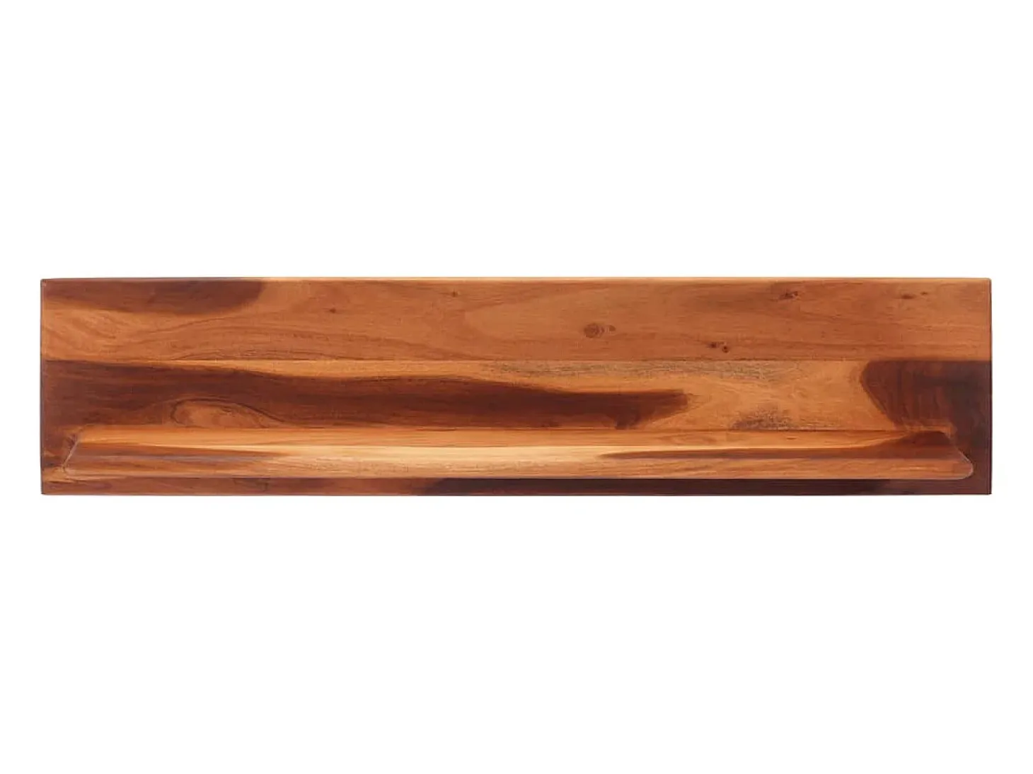 Estantes de pared 2 uds 112x20x26 cm madera maciza de acacia