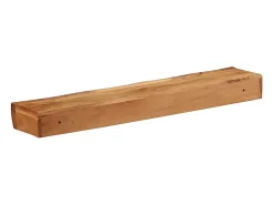 Estantes de pared 2 uds 80x17x8 cm madera maciza de acacia