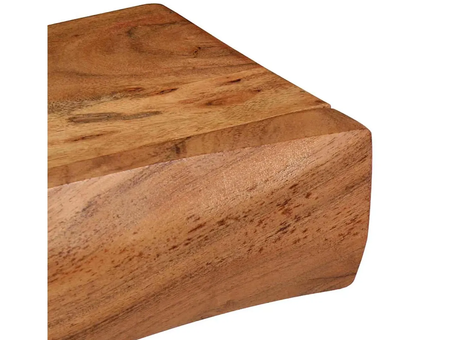 Estantes de pared 2 uds 80x17x8 cm madera maciza de acacia