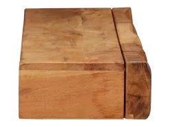 Estantes de pared 2 uds 80x17x8 cm madera maciza de acacia