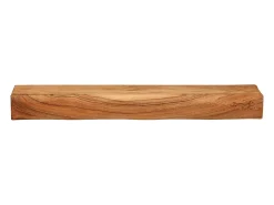 Estantes de pared 2 uds 80x17x8 cm madera maciza de acacia