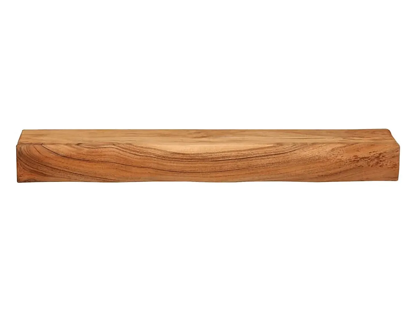 Estantes de pared 2 uds 80x17x8 cm madera maciza de acacia