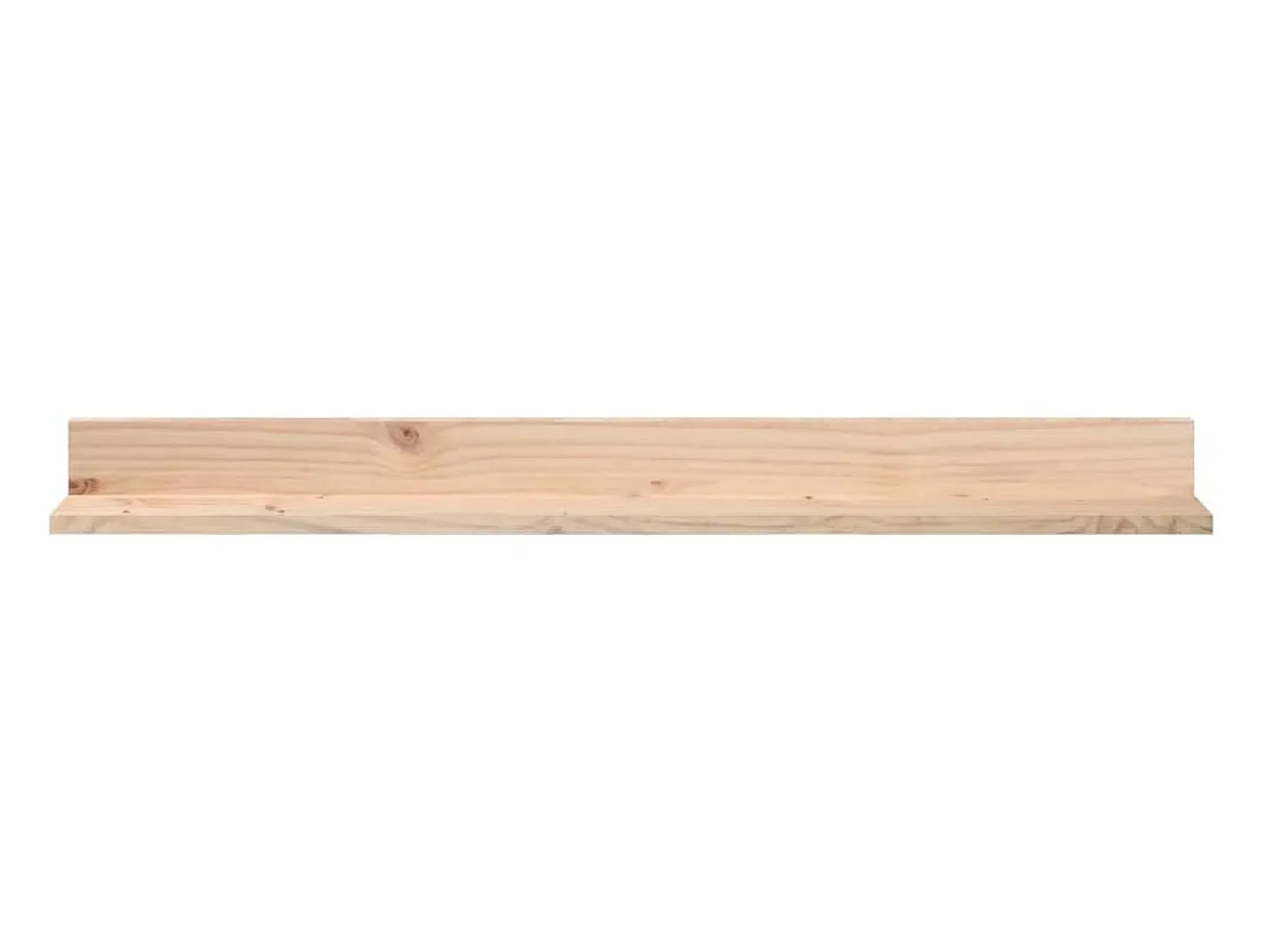 Estantes de pared 2 uds 110x11x9 cm Madera maciza de pino