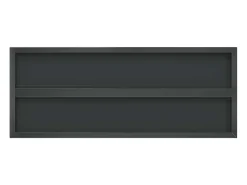 Estantes de pared 2 uds 100x40x3 cm acero inoxidable negro