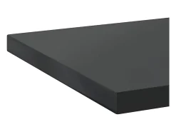 Estantes de pared 2 uds 100x40x3 cm acero inoxidable negro