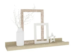 Estantes de pared 4 unidades roble Sonoma 40x9x3 cm ES82184